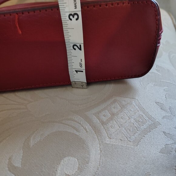 Vera Pelle Red Y2K Style Red Leather Handbag - Picture 6 of 9